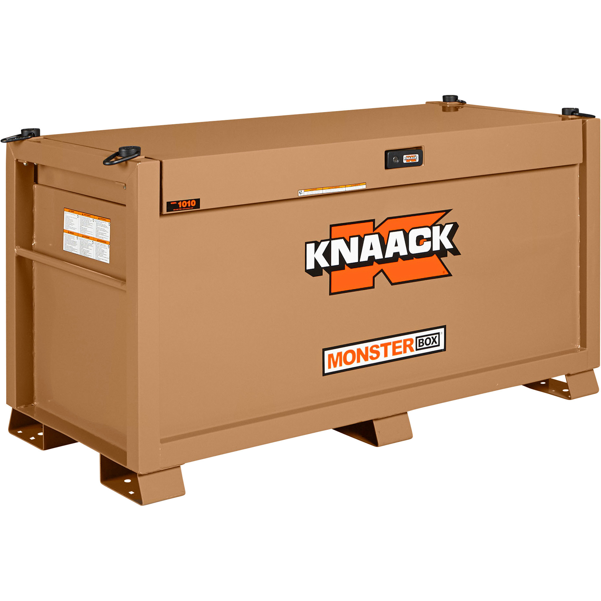 KNAACK Monster Box Storage Chest, Tan, 31 Cu. Ft., 66in.W x 30in.D x 36in.H, Model# 1010